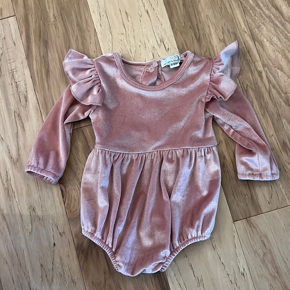 Bailey’s Blossoms ruffle romper